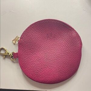 Portland Leather Fuchsia Coin Pouch